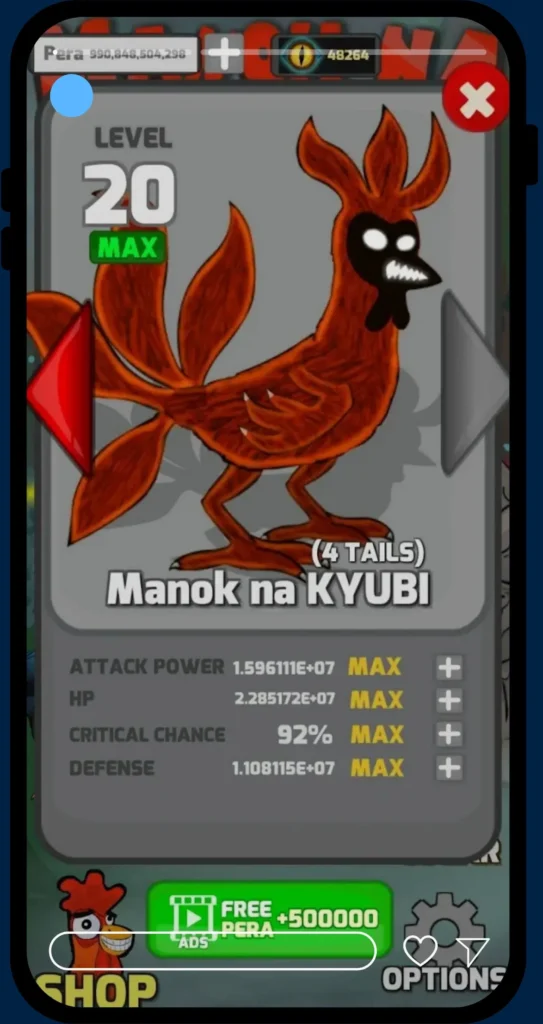 strongest rooster in manok na pula mod apk